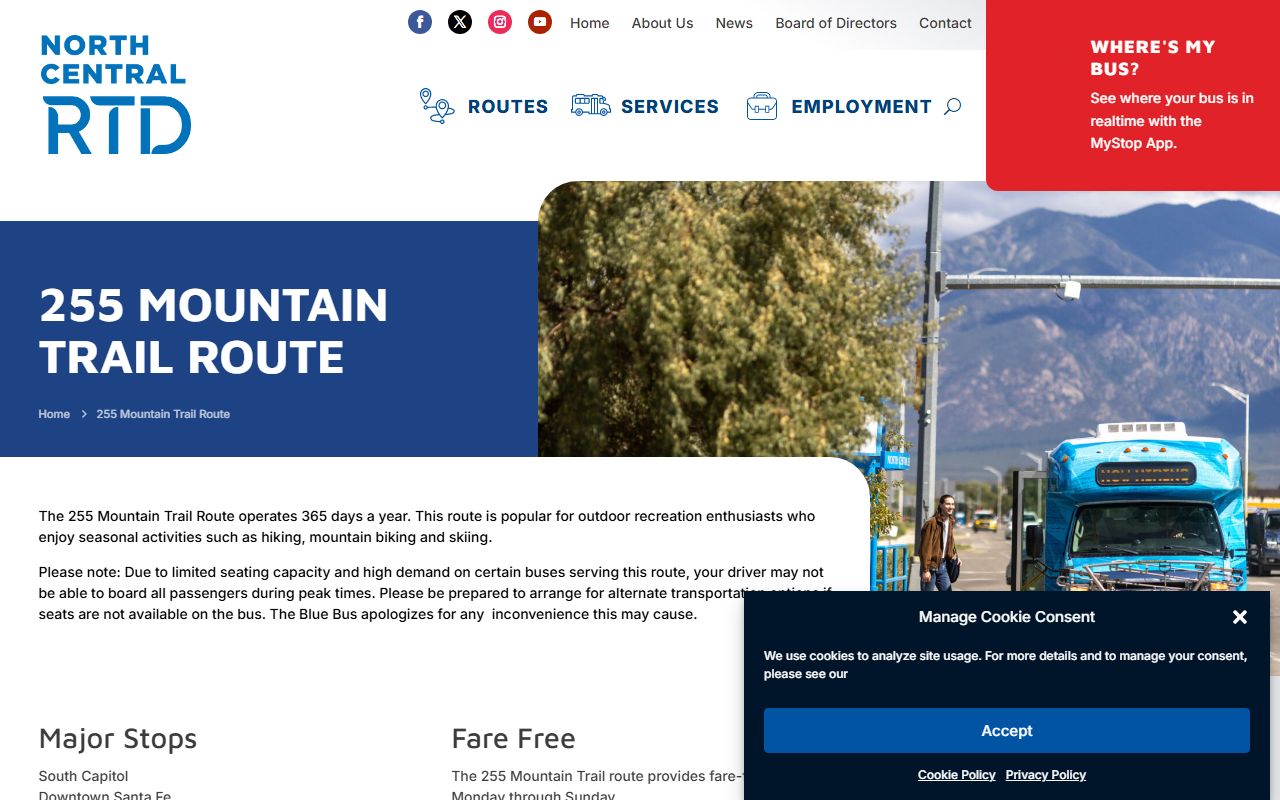 Santa Fe County court dockets North Central Regional Transit route resource