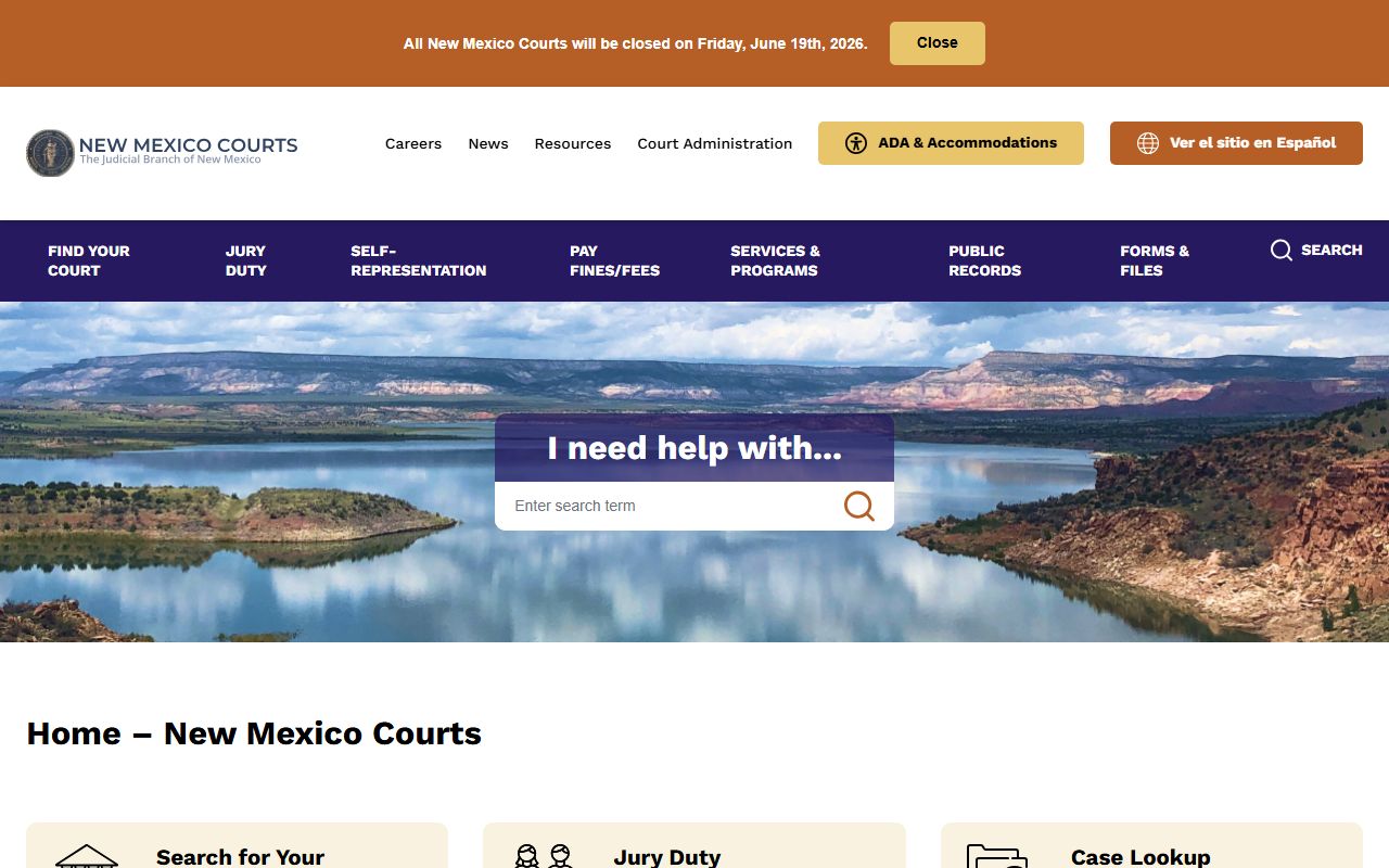 Santa Fe County court records New Mexico Judiciary homepage