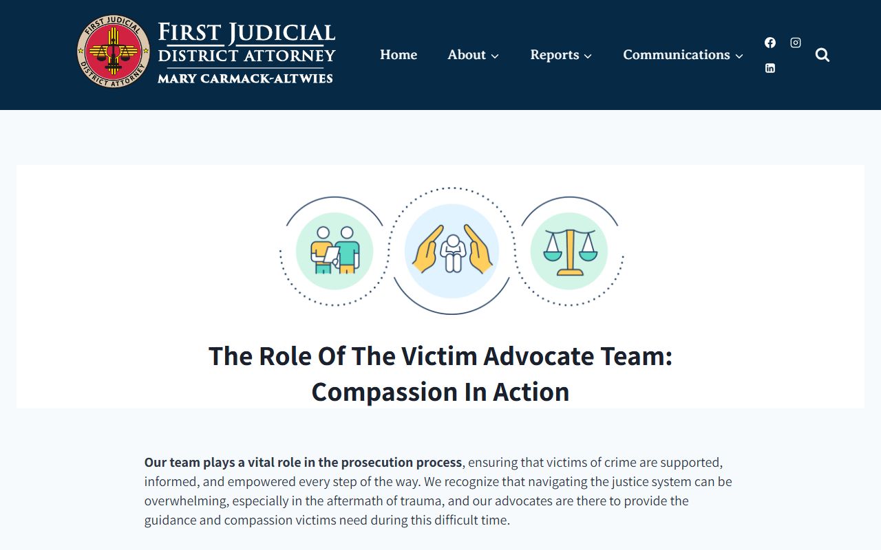 Santa Fe County criminal court records victim advocacy source