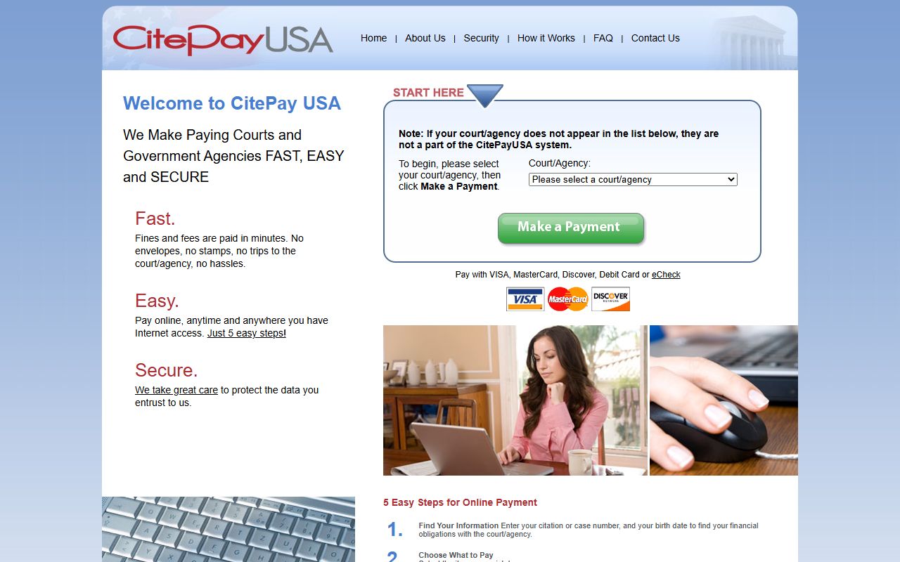 Santa Fe County traffic court records CitePay payment source